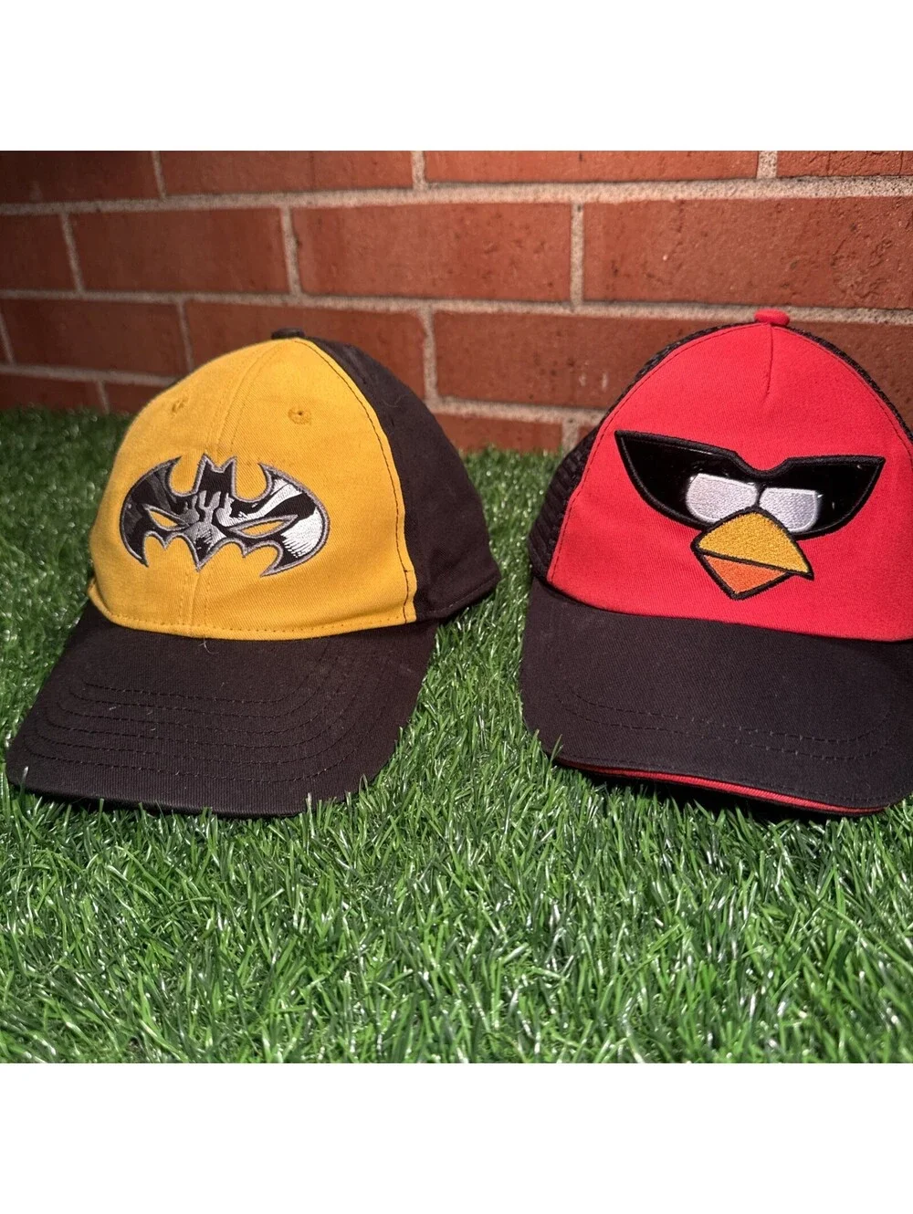 Batman and Angry Birds Space Kids Baseball Caps Set